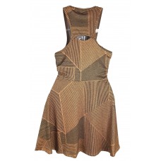 VESTIDO NIKE COURT DRI-FIT  ADVANTAGE - LARANJA/PRETO